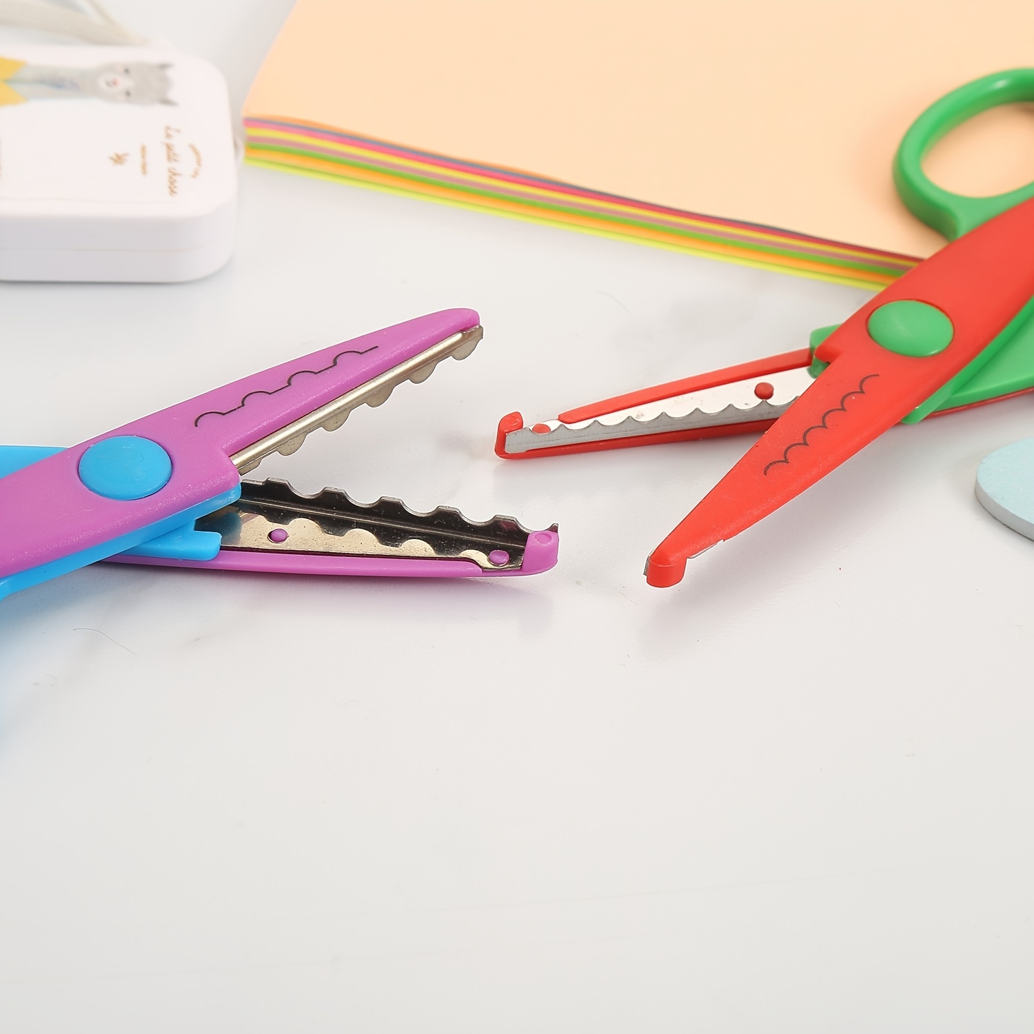 plastic kids design safety art scissors
