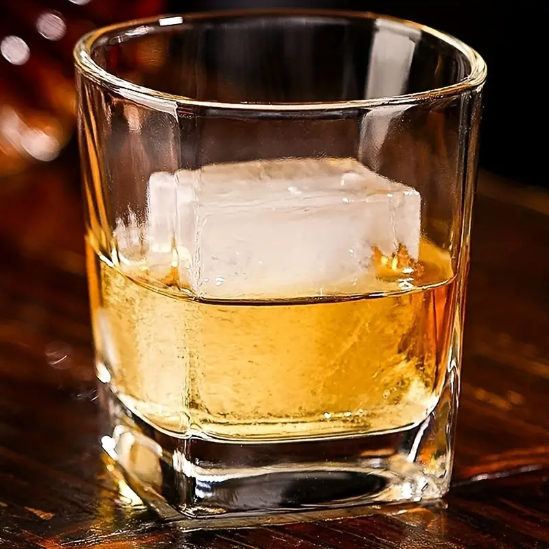 Whisky Glass Square Whisky Glasses Stylish Glassware For - Temu