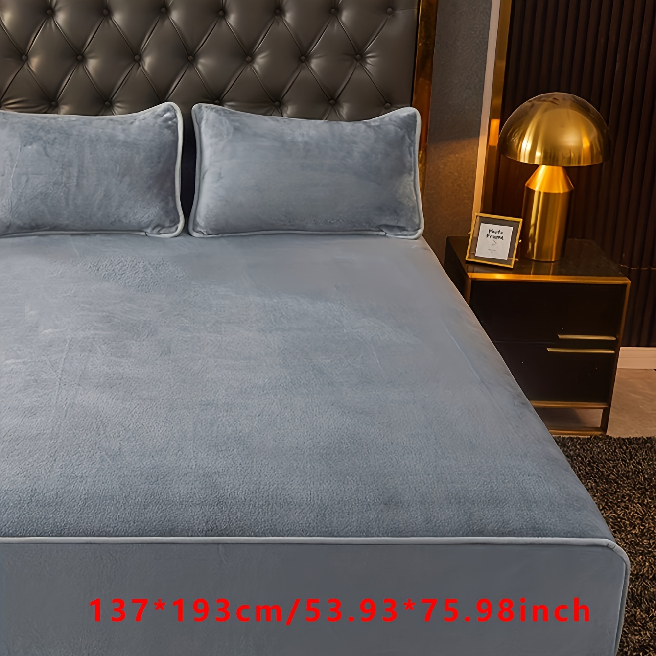 1pc Soft & Luxurious Milk Velvet Fitted Sheet (without Pillowcase), Warm Winter Bedding Mattress Protector For Bedroom