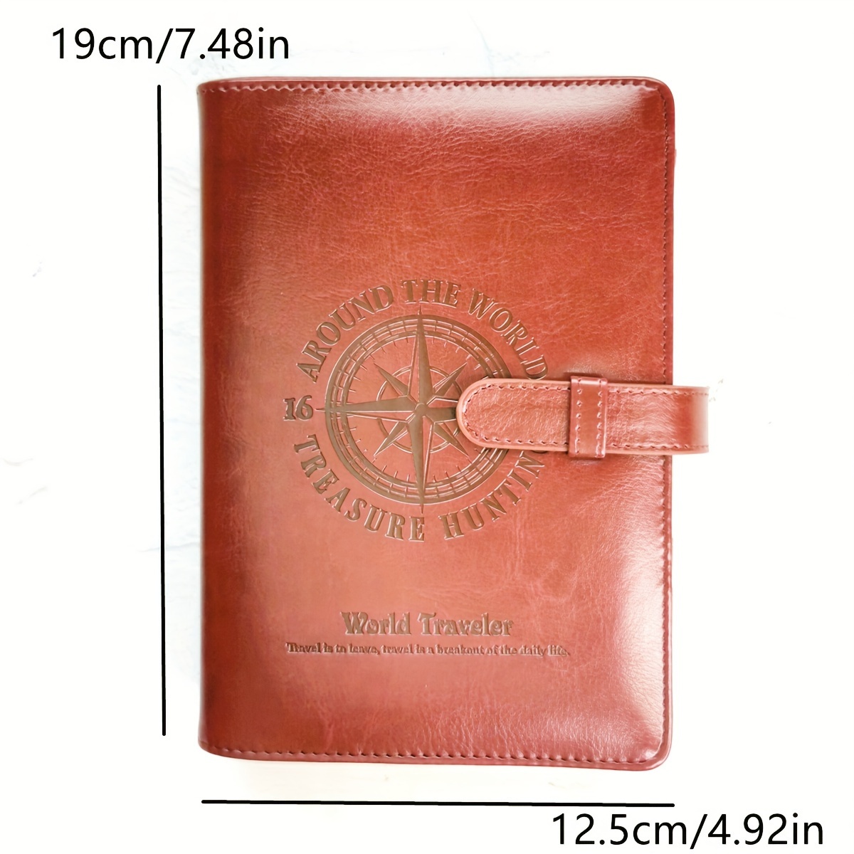 A6 Retro Brown 6 hole Loose leaf Notebook Leather Snap - Temu United ...