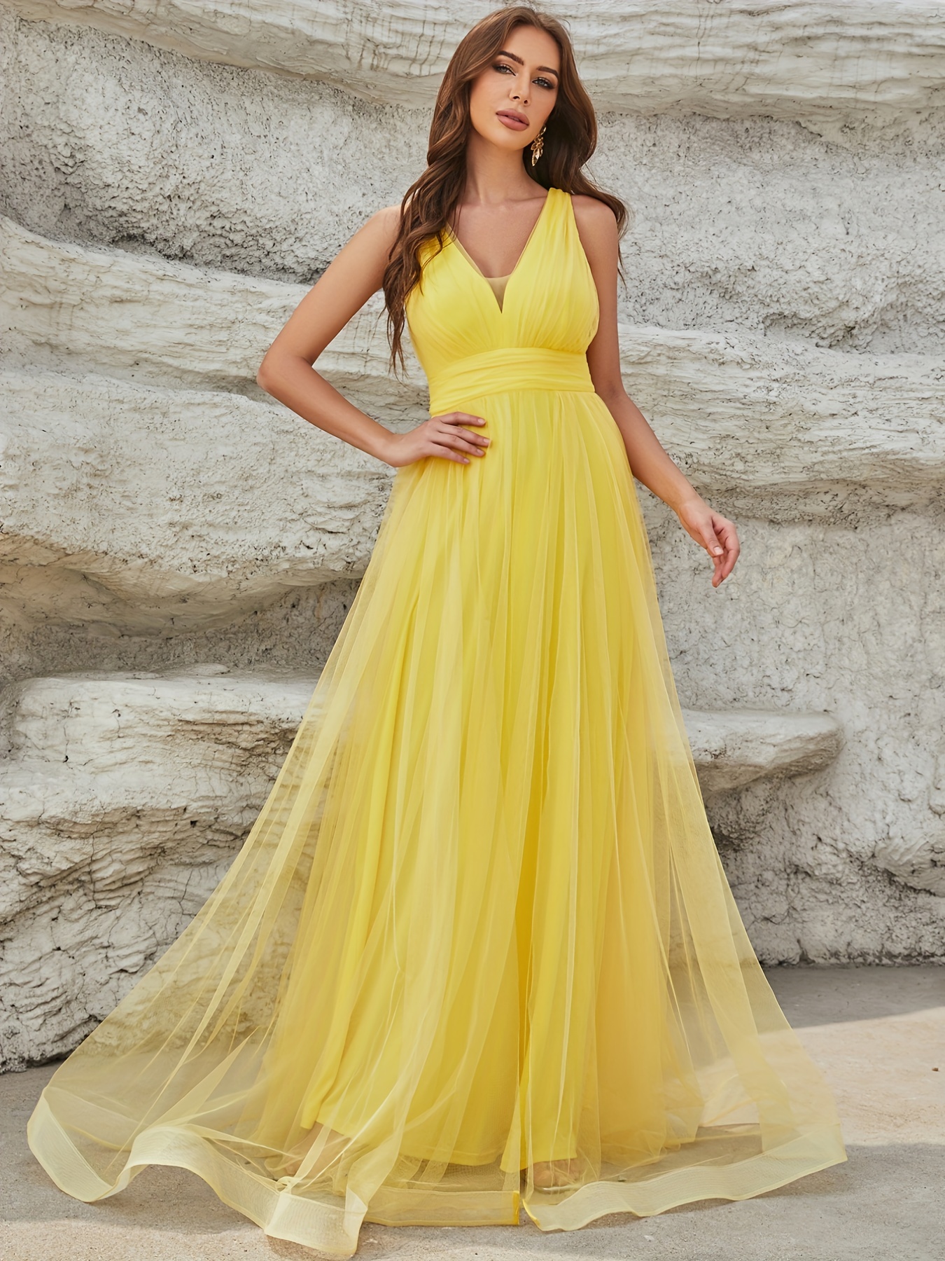 Yellow Dress - Temu