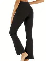 Women's Flare Leggings With Pockets Flare Pants Bootcut - Temu