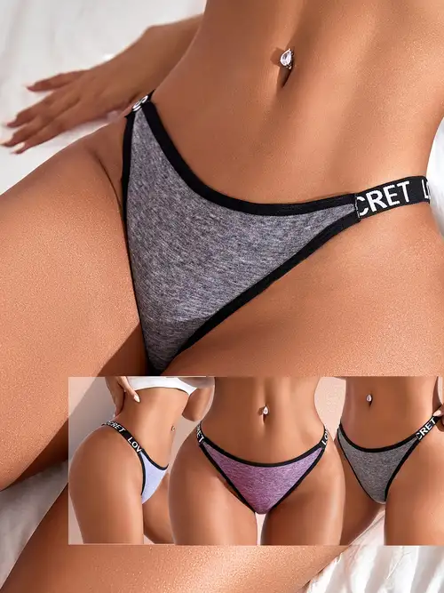 Solid Womens Underwear Strappy Bow Tie Panty Funny Comfort Lace Briefs  Workout Underwears Soft Lingerie for Women
