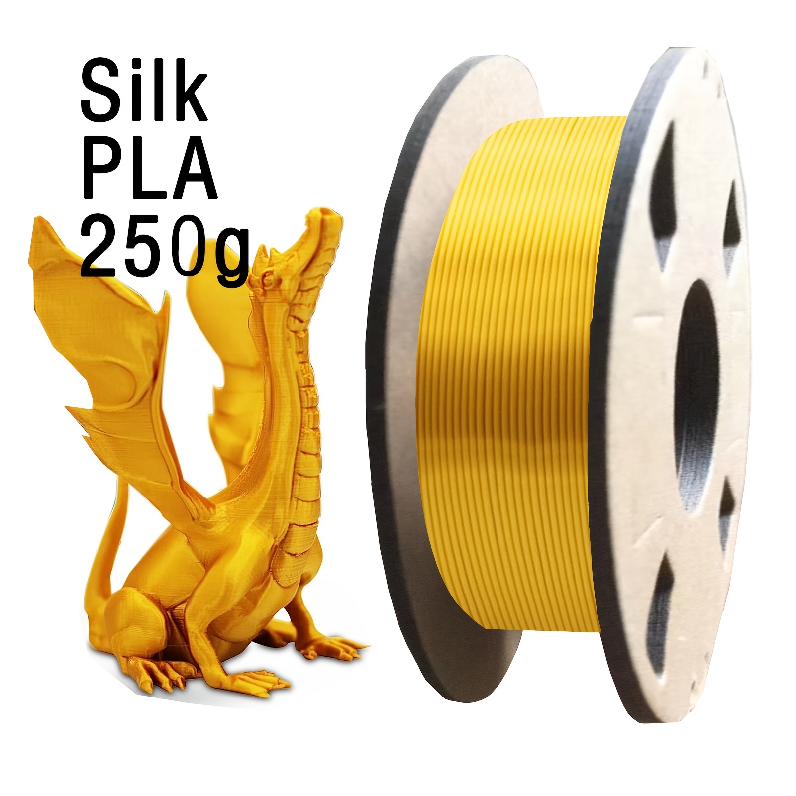 1.75mm 3D Imprimante Filament Pla Texture de soie 0.25kg 250g