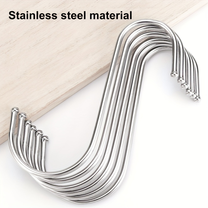 5pcs S Shaped Stainless Steel Hooks Gardening Basket S Shaped Hooks Pot  Rack Hooks For Hanging Plants Kitchenware Home Clothing Accessories -  Patio, Lawn & Garden - Temu