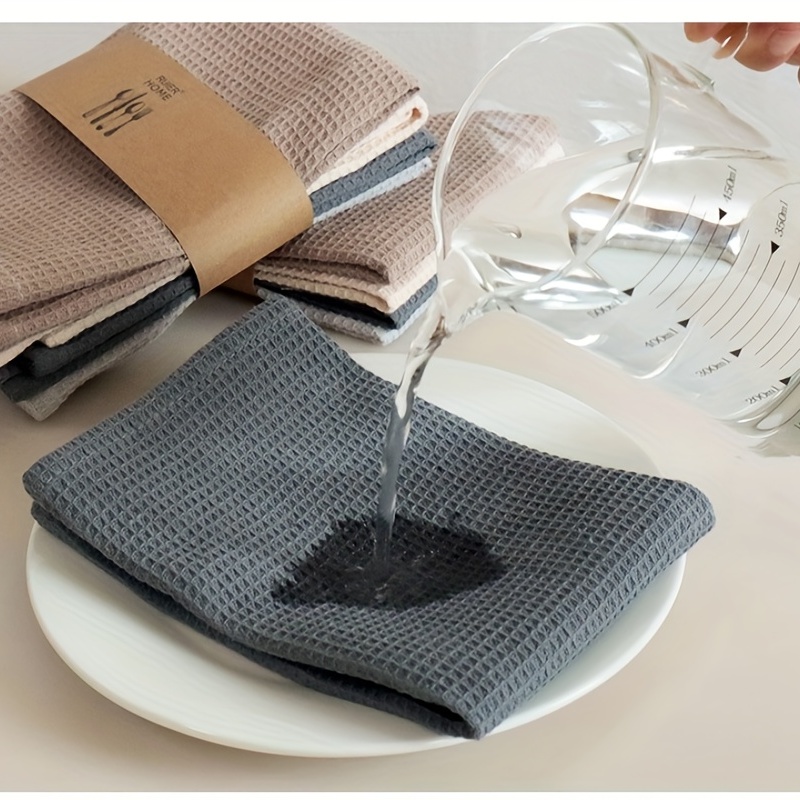 Waffle Dish Cloths Thin Squares Absorbent Quick Drying - Temu