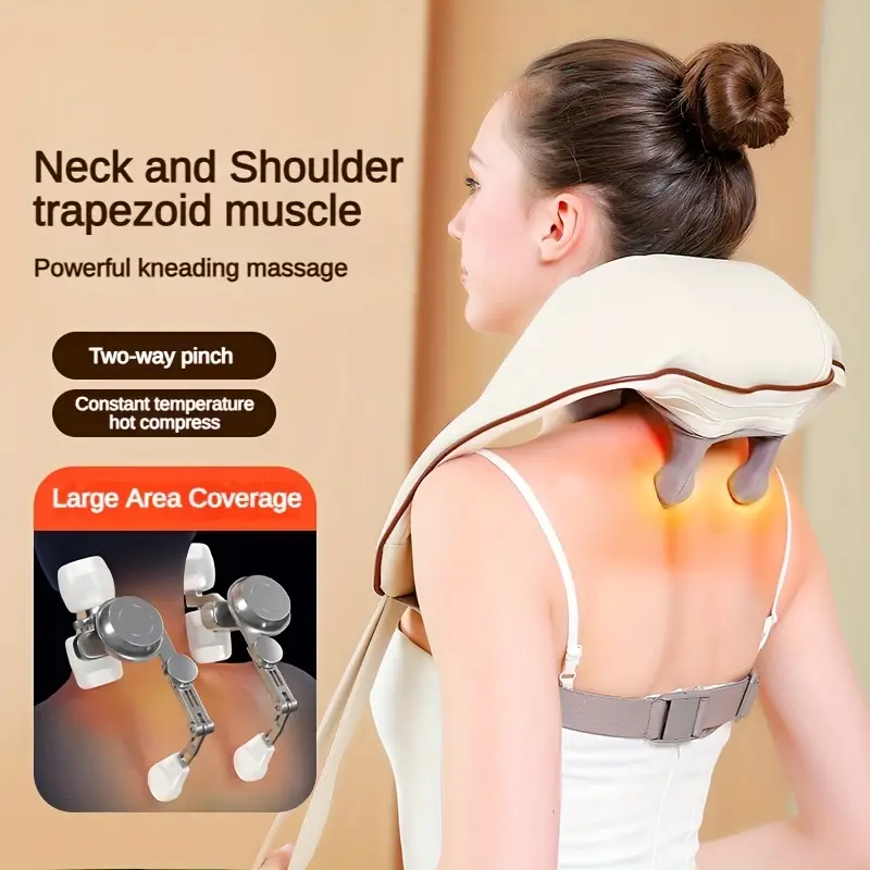 8d Shoulder And Neck Massager Simulates Human Hand Massage. - Temu