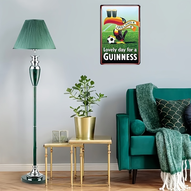 Lovely day for a Guinness tin metal sign wall farm houses 