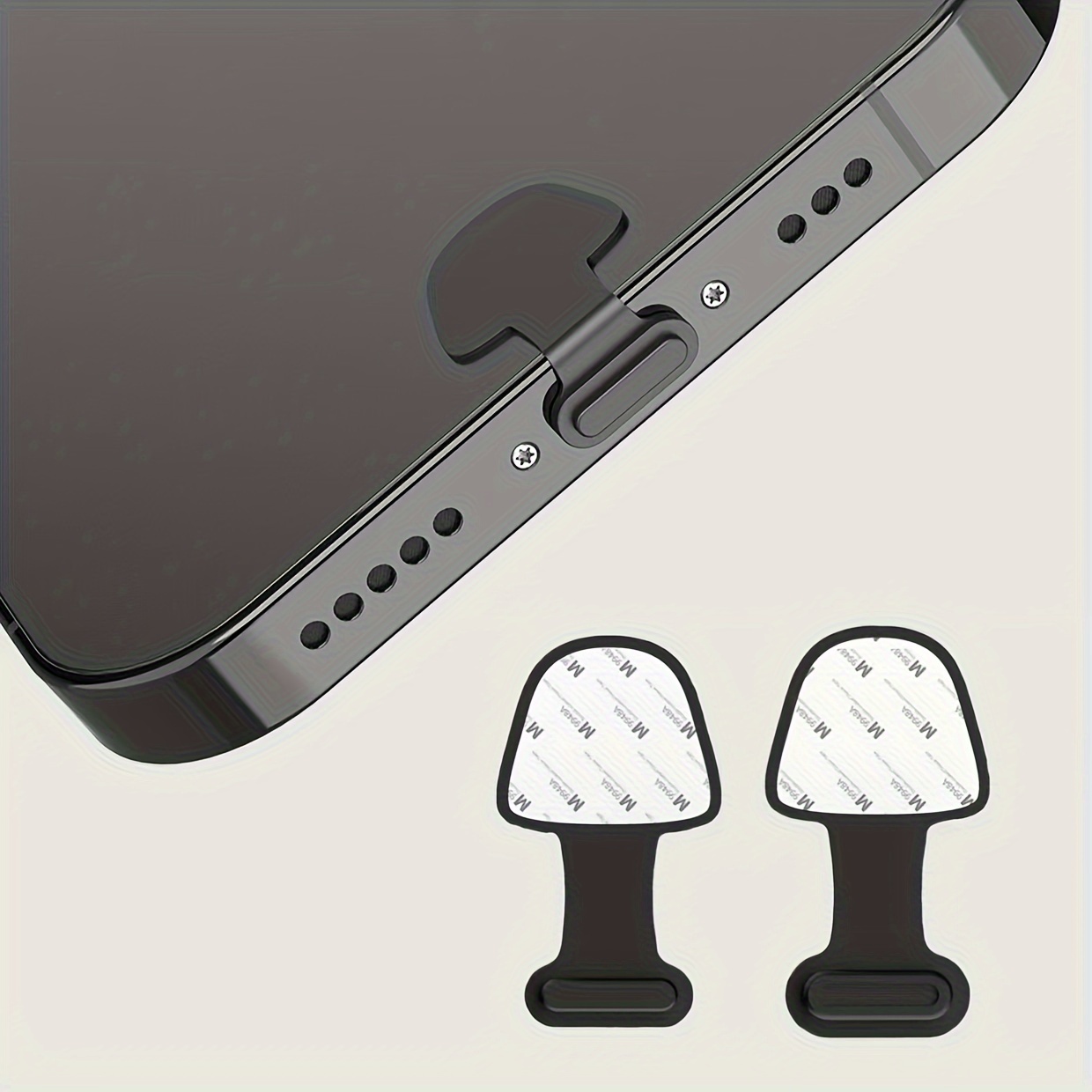 20 Pcs Black Rubber USB A Type Female Anti Dust Plugs Stopper Cover