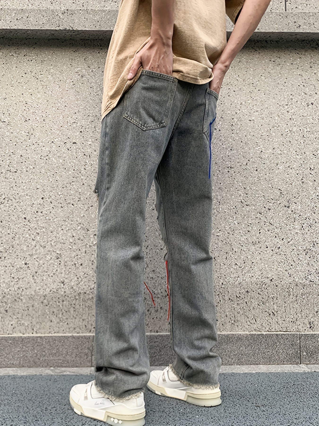 Men's Street Style Loose Jeans for Spring Summer