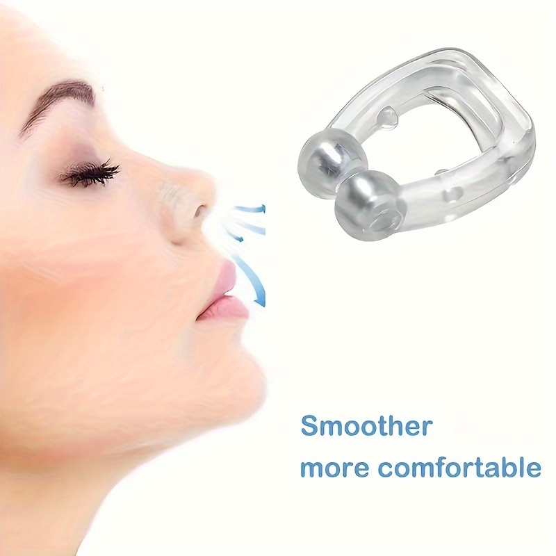 2pcs/4pcs Magnetic Anti-Snoring Nose Clips, Non-Electric Sleep Aid, Reusable Snore Reduction Device for Men and Women