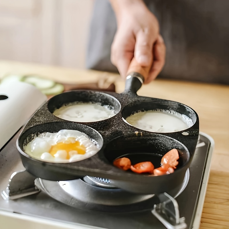Four-Cup Egg Pan, Non-stick Grying Pan, Multi Egg Frying Pan