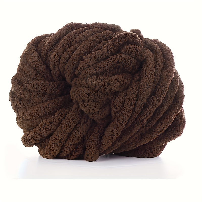 Handwoven Solid Color Knitted Yarn Thick Chenille Yarn Diy - Temu