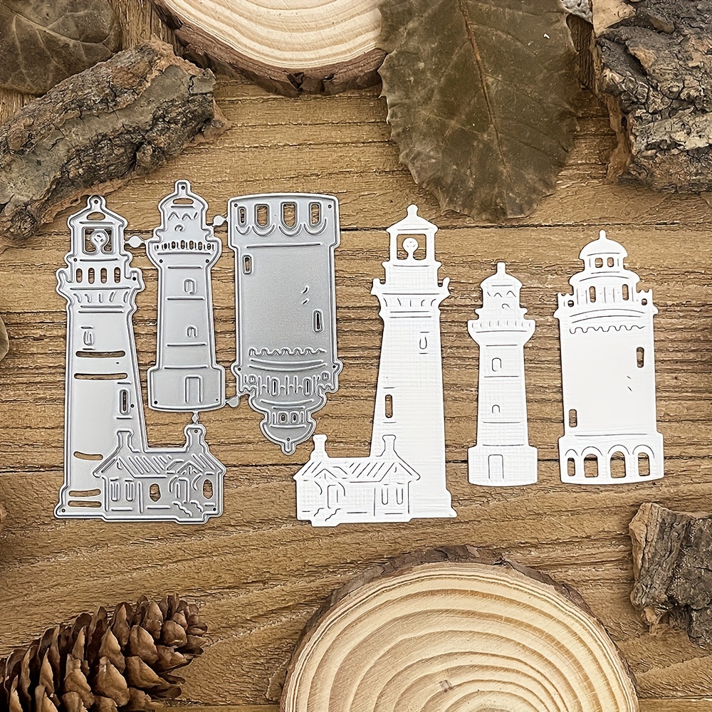 

3 Styles Lighthouse Metal Cutting Dies Diy Scrapbooking Album Greeting Cards Home Decoration Holiday Blessing Handle Hand Made