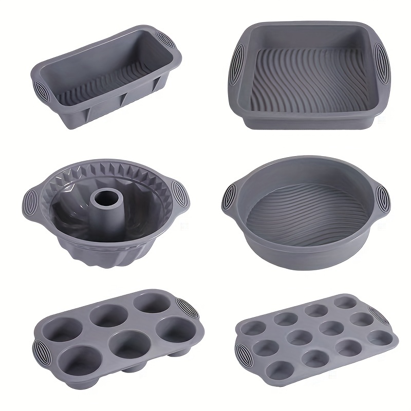  Silicone Bakeware Set, 18-Piece Set including Cupcake Molds,  Muffin Pan, Bread Pan, Cookie Sheet, Bundt Pan, Baking Supplies by Classic  Cuisine: Home & Kitchen