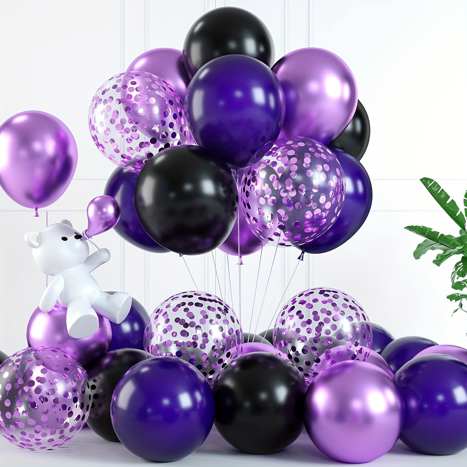 Lot de 25 ballons violets de 30,5 cm pour décorations d'anniversaire - ballons  violet foncé pour décoration de fête prénatale fille - ballons violet  pastel : : Jeux et Jouets