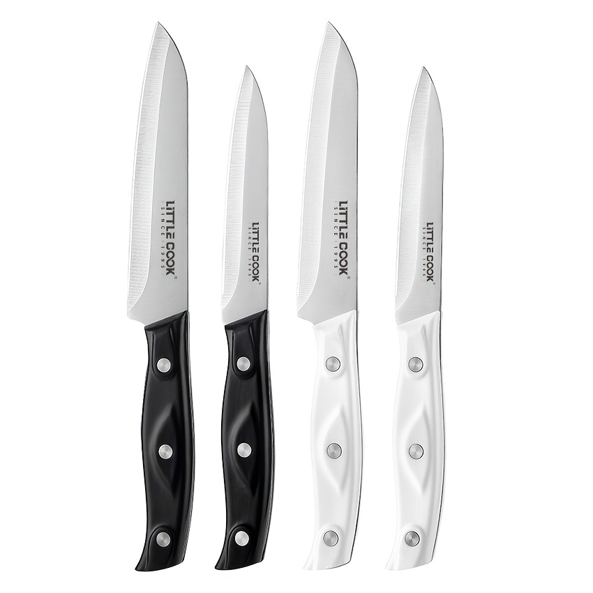 Serrated Utility Knife - MATTSTONE HILL 4.7 Kitchen Knife, German  Stainless Steel Vegetable Knife, Paring Knife, Triple Rivet Handle