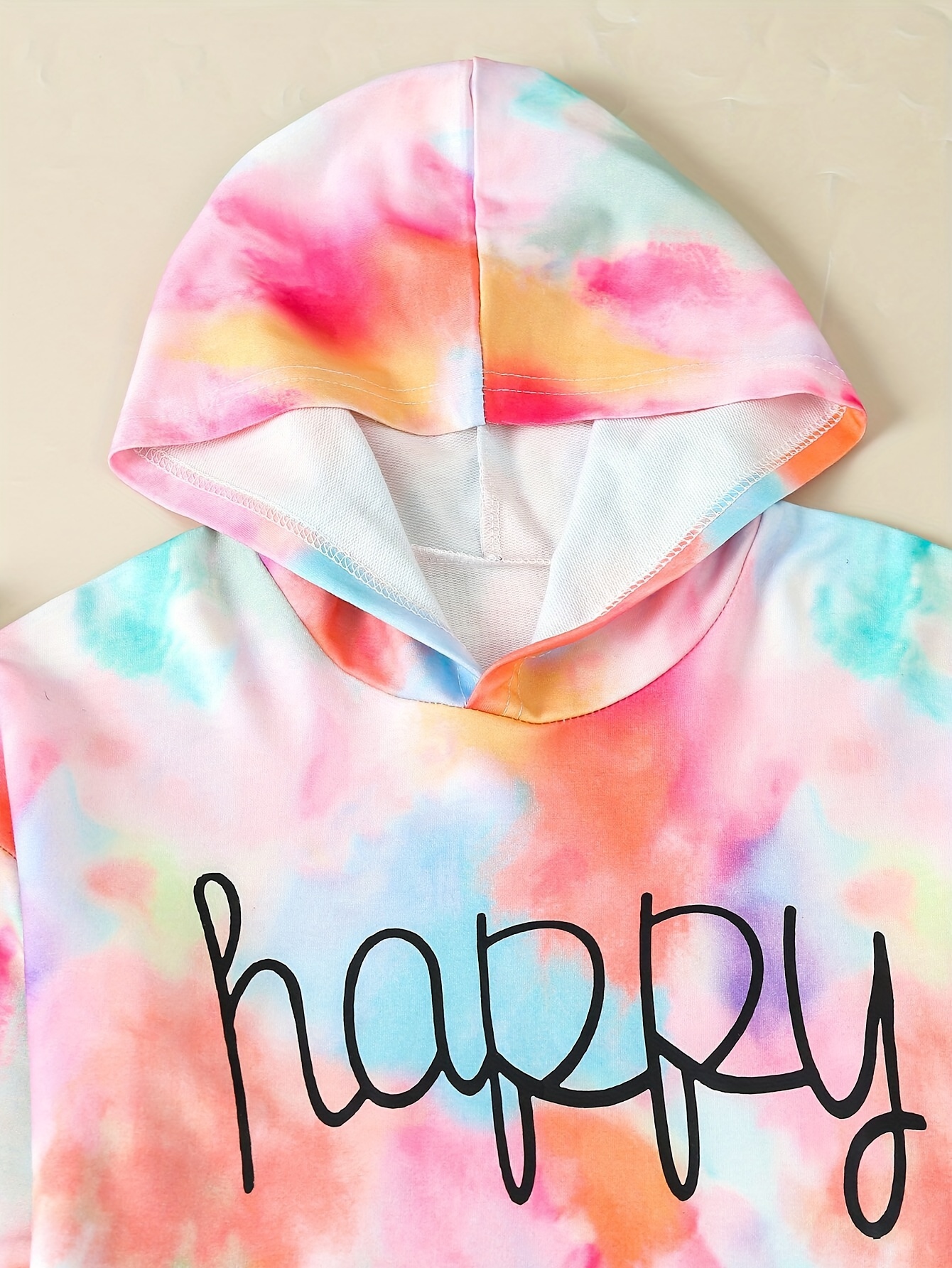 Happy tie 2024 dye hoodie