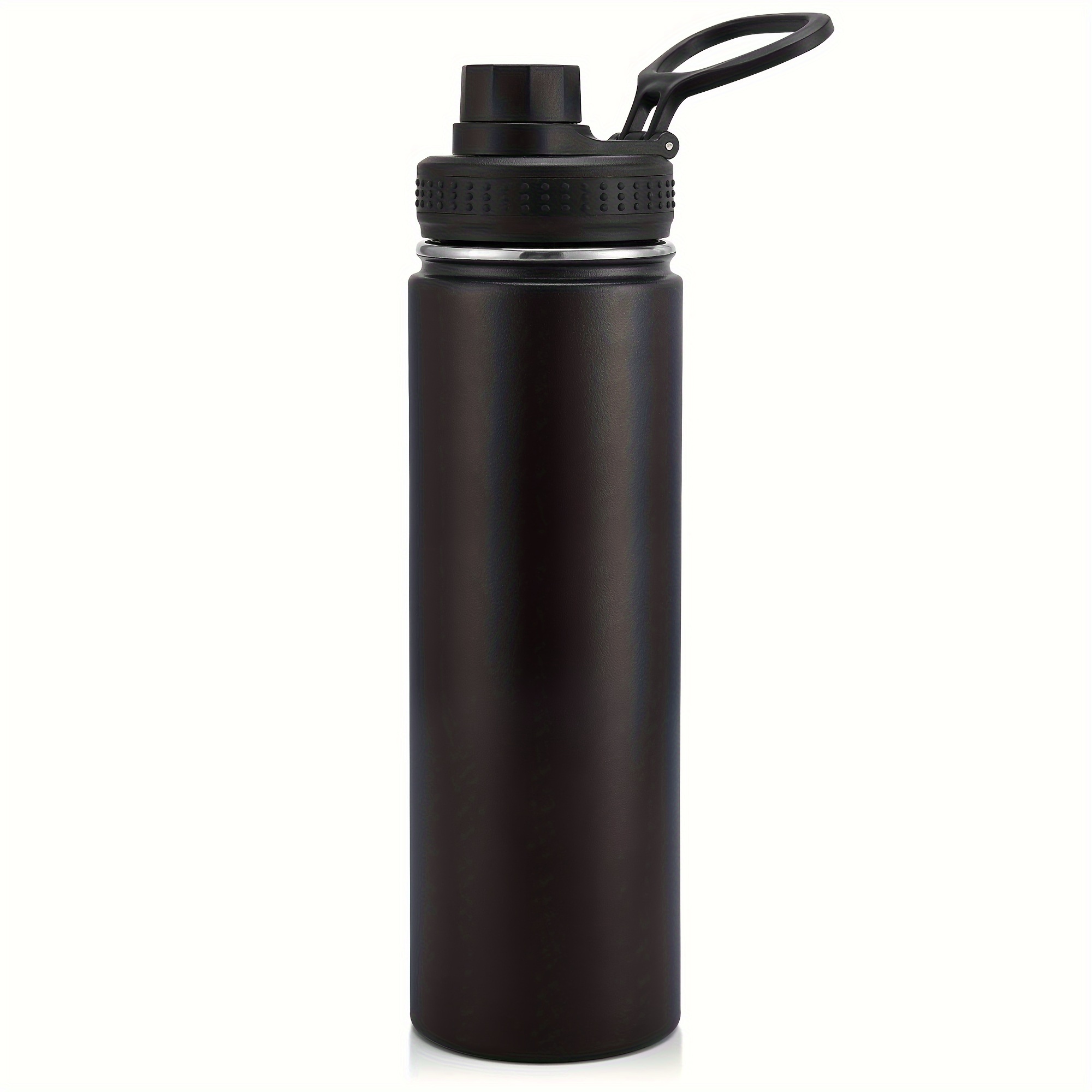 TEMU 22oz/650ml Insulated Water Bottle With Straw, Stainless Steel Leak Proof Sports Water , Double Walled Vacuum Metal Water Bottle