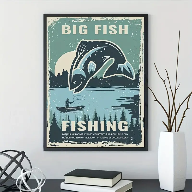 Canvas Poster No Frame Vintage Art Whale Fishing Ideal Gift - Temu