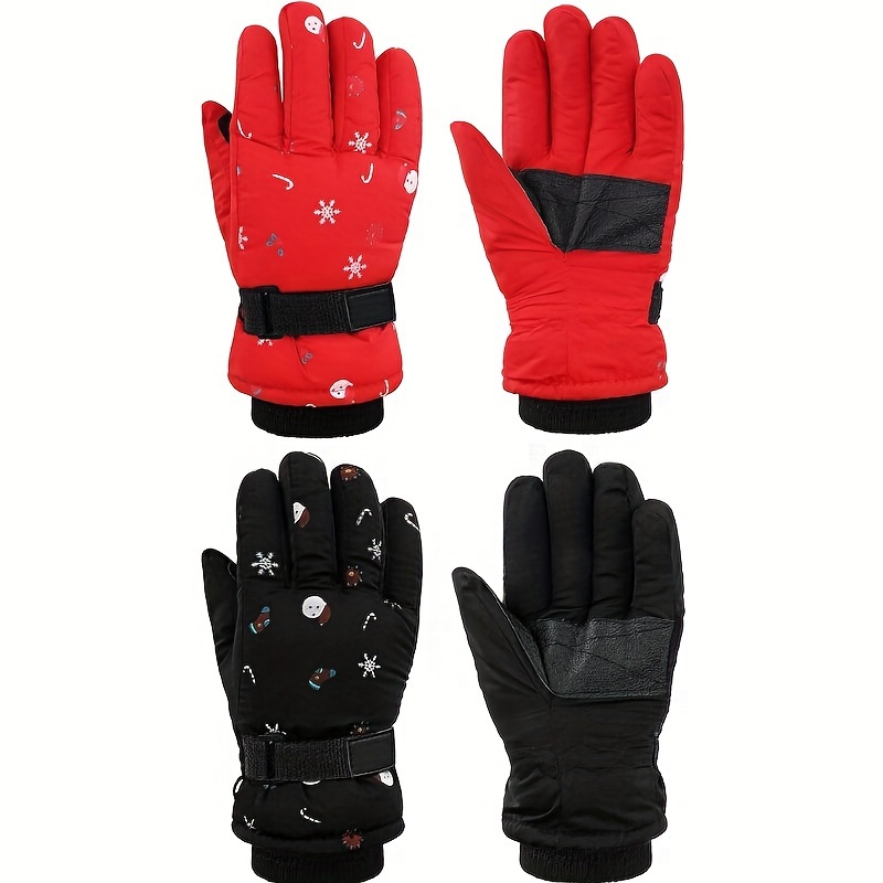 Kids Winter Gloves Waterproof Warm Snowboard Snow Ski Gloves Riding Girls  Boys