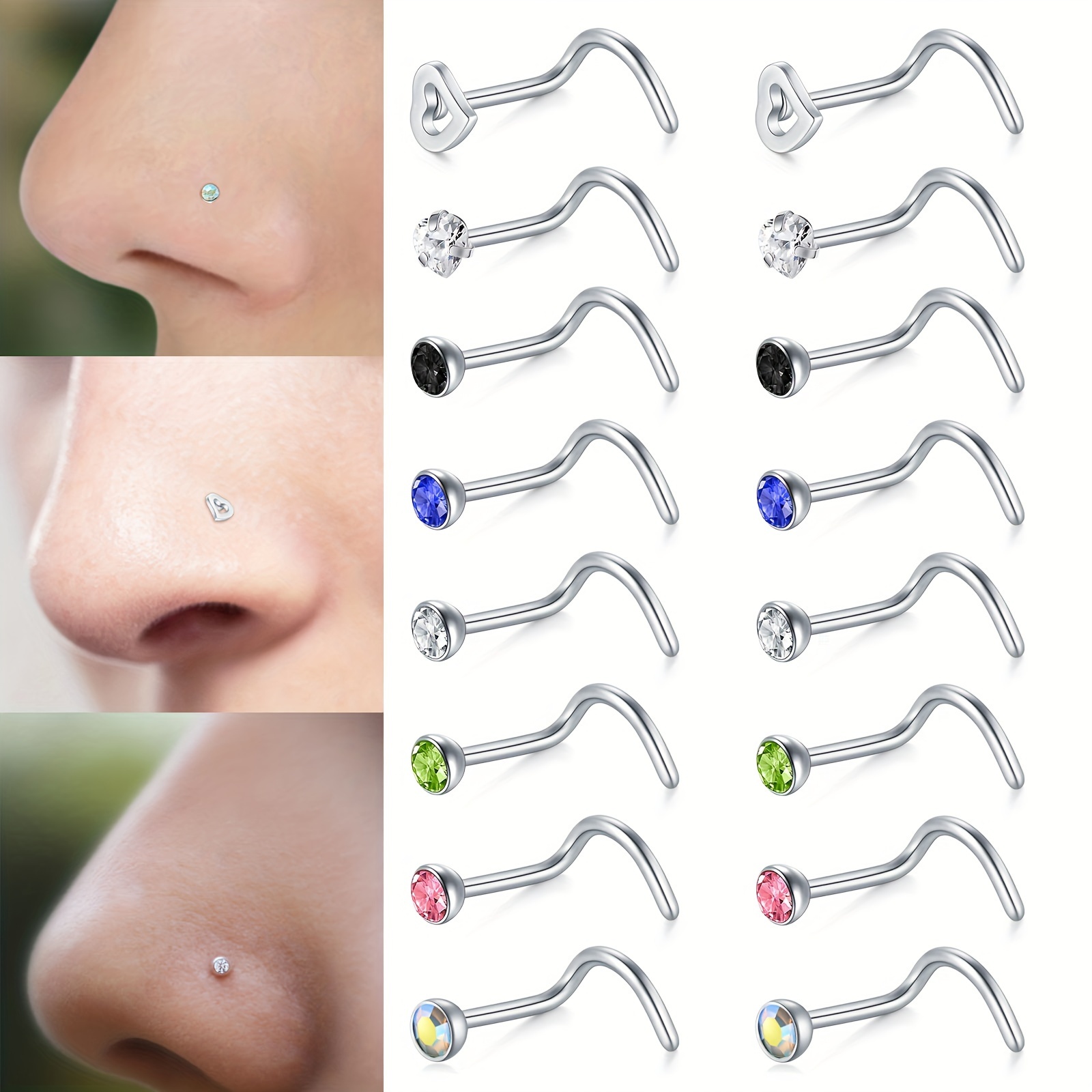 Length of hot sale nose rings