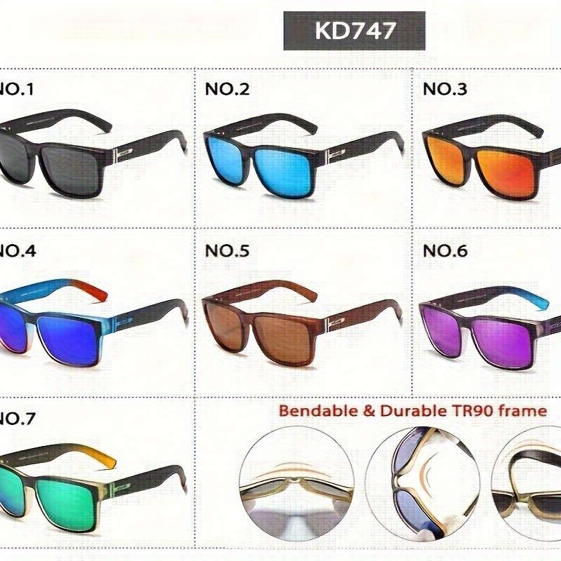 Fantasy Classic Versatile Square Frame Polarized Sunglasses For