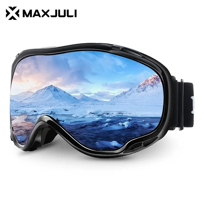 JULI - Gafas de esquí y snowboard para hombres, mujeres y jóvenes, 100%  protección UV, antivaho con doble lente M1