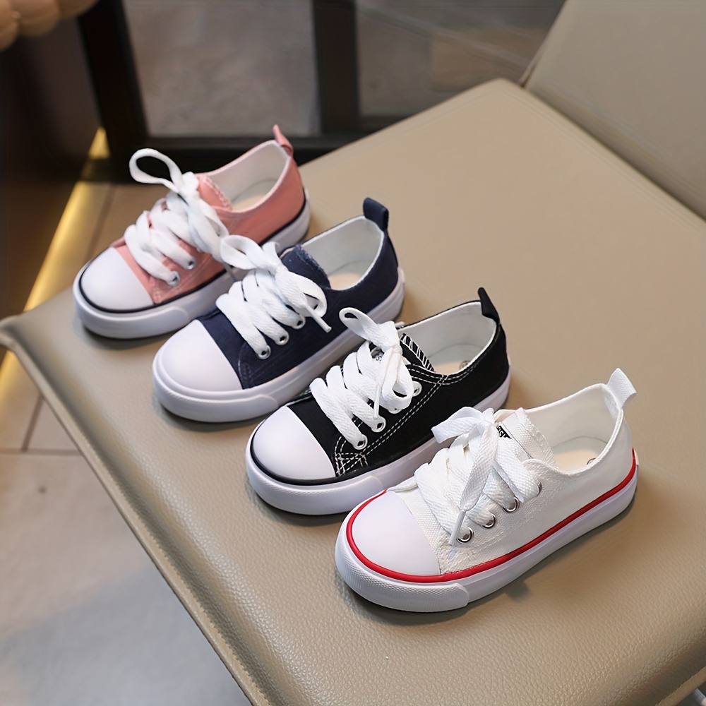 Little Girls Kids Canvas Shoes Sneakers for Toddler Boys Color