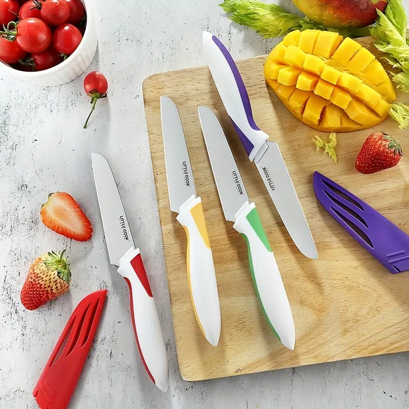 Peeling Knife, Kitchen Fruit Knife, Fruit And Vegetable Knife, Ultra Sharp  Kitchen Knives, German Steel With Sheath - Temu