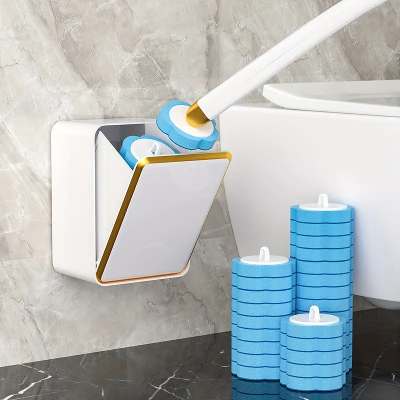 Brosse de toilette jetable Wand système de nettoyage outil éponge