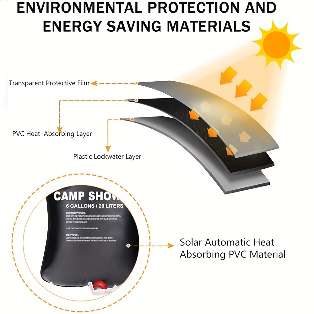 Bolsa Ducha Agua Caliente Solar Aire Libre Bolsa Ducha - Temu Mexico