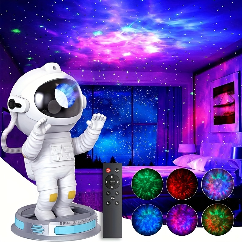 Projecteur de galaxie d'astronaute Lumière de nuit ciel étoilé, projecteur  d'étoile d'astronaute avec nébuleuse, minuterie et télécommande, lampe  étoilée pour chambre et plafond