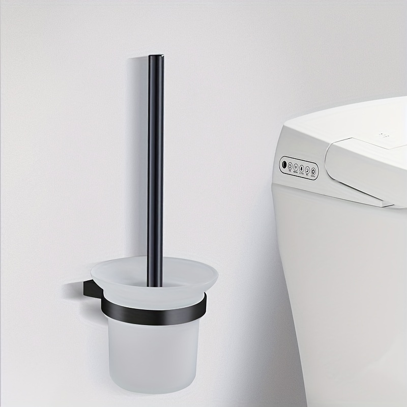 Toilet Brush And Holder Set Upgraded Design Rounded Grip - Temu