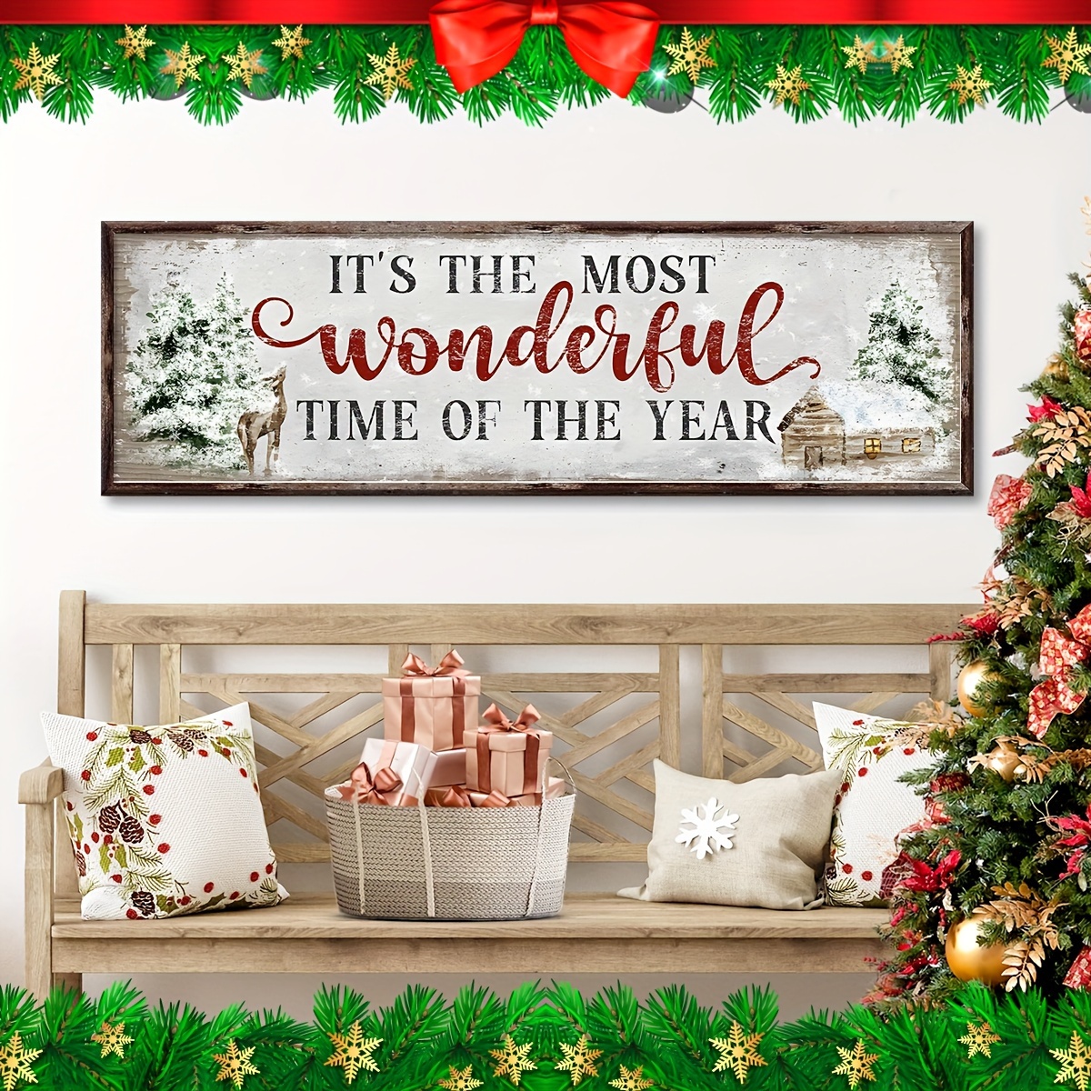 Stupell Industries Noel Typography Holiday Rustic Throw Pillow