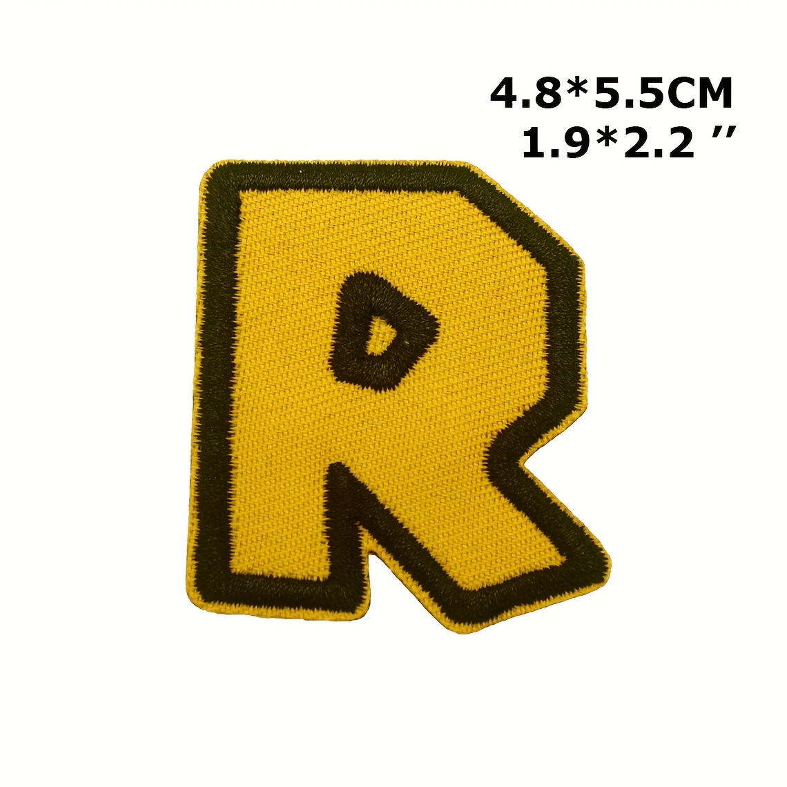 Letter---1 3/4 Gold Metallic Letters Embroidery Iron On Applique Patch  /1PC