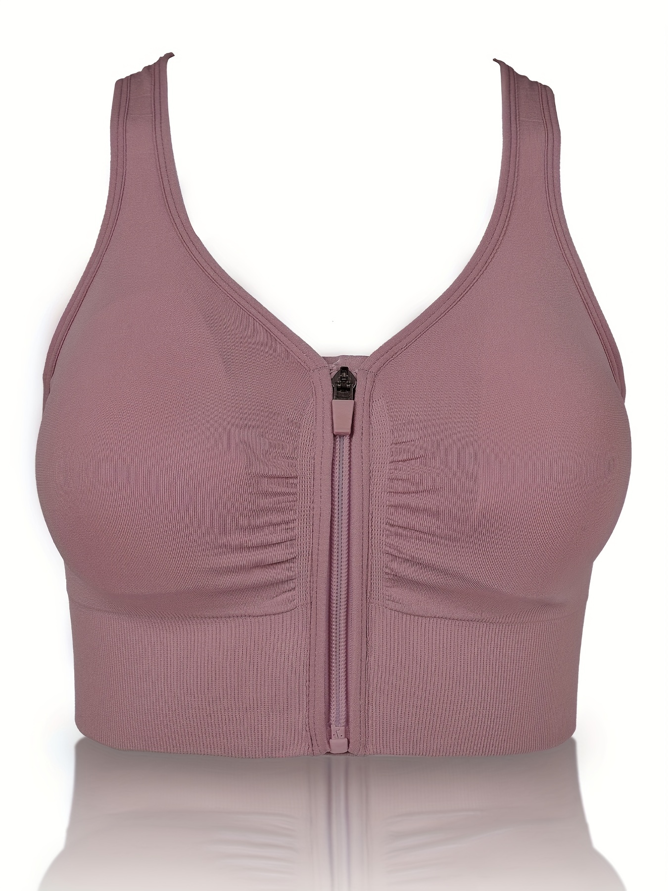 Women Zipper Sports Bras - gray / XL  Ropa deportiva, Ropa, Ropa deportiva  mujer