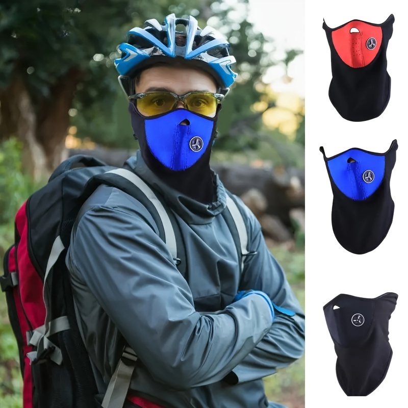 Masque anti-poussière extérieur demi-masque bouche-moufle coupe-vent pour  le ski de vélo