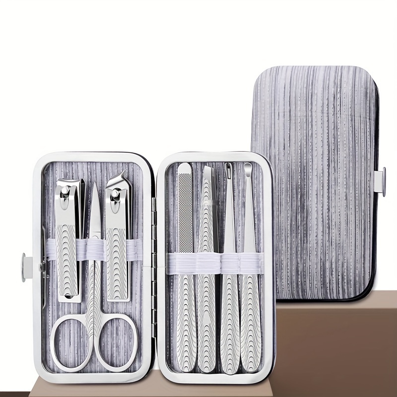 Stainless Steel Curved Tip Cuticle Scissors And Nail Clippers For Manicure  And Eyebrow Trimming - Dead Skin And Callus Remover