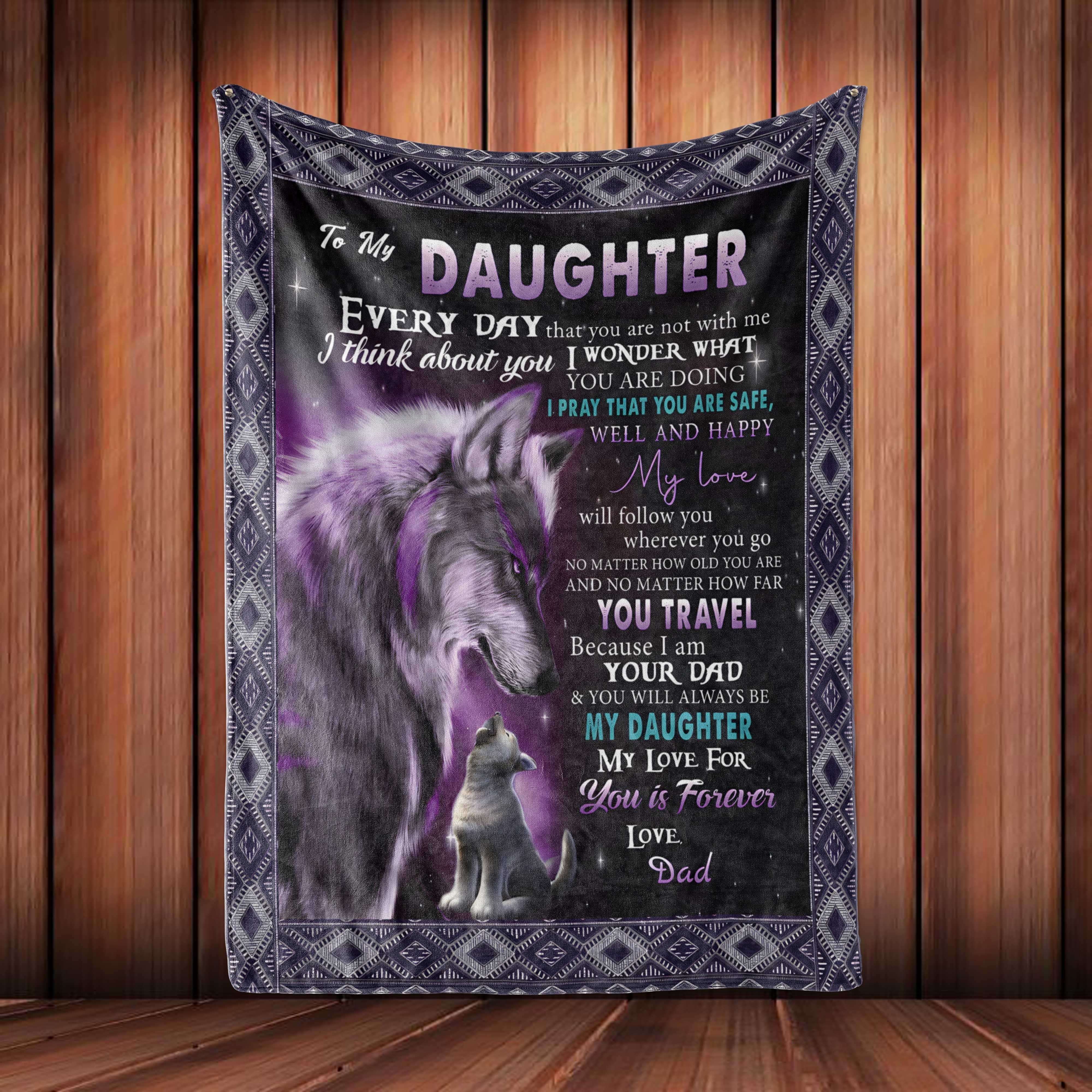 Daughter wolf online blanket