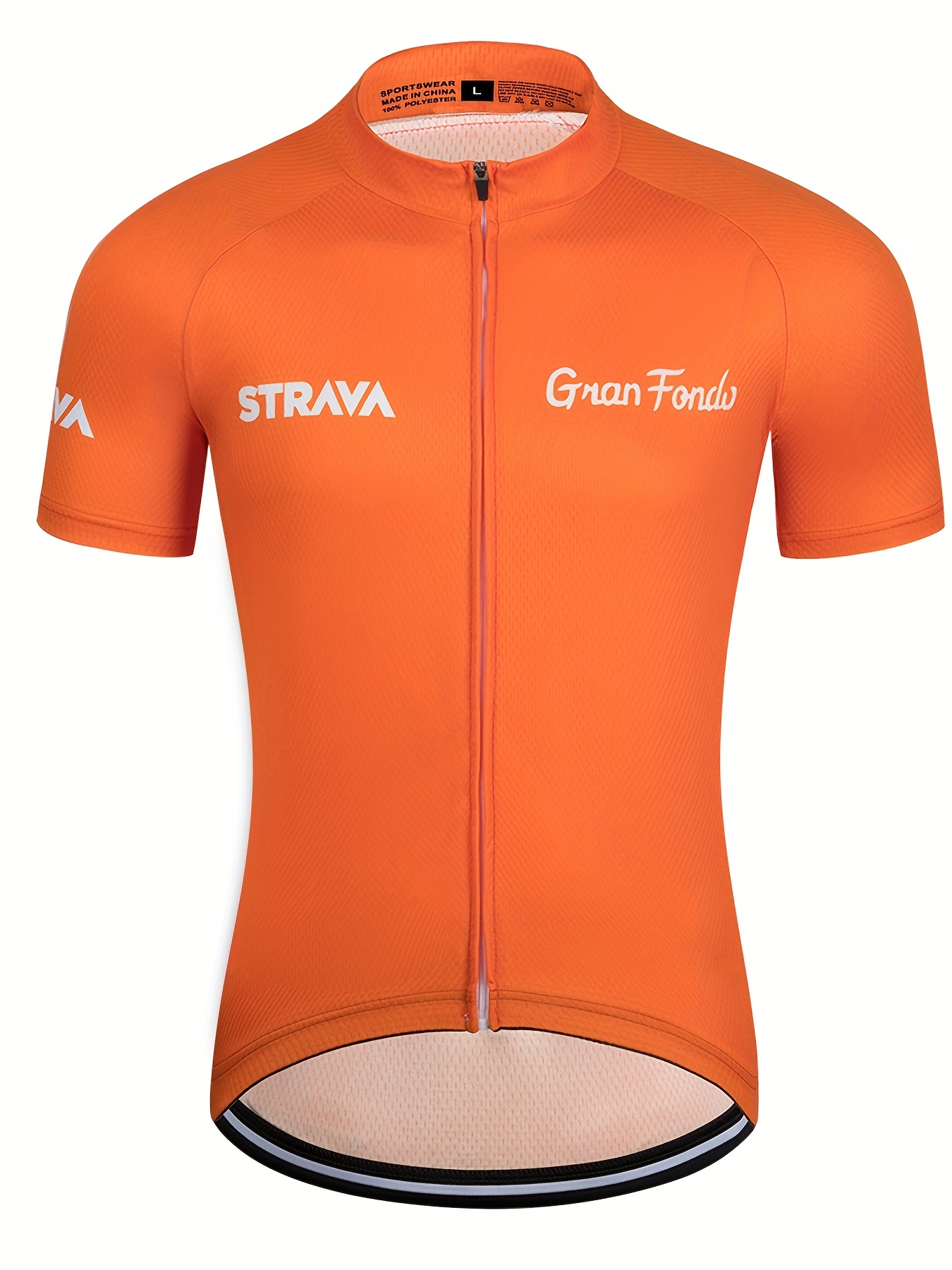 Ride Mens Orange Short Sleeve Cycling Jersey