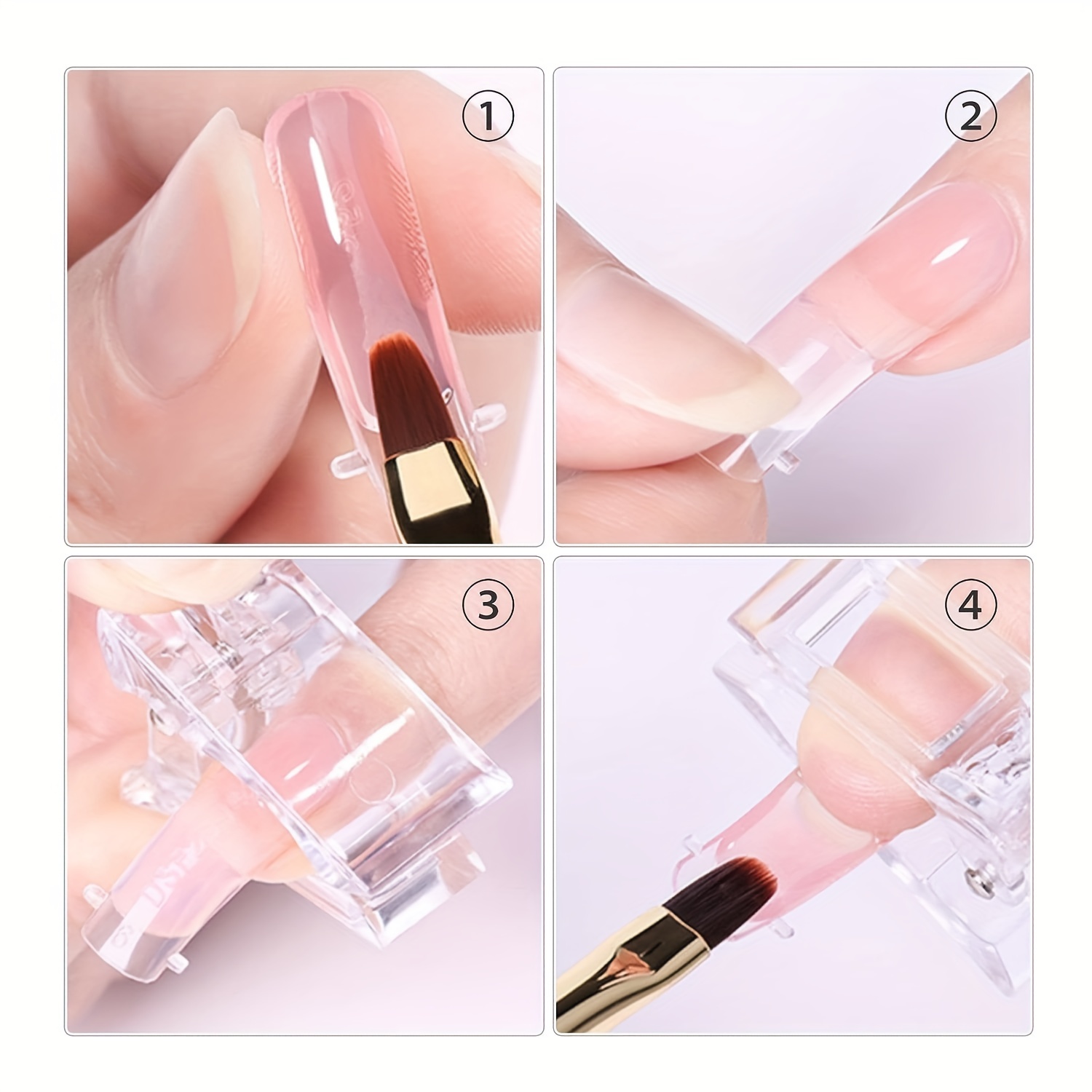 Nail Tip Clips Nail Extension Gel Quick Building Nail Tips - Temu Australia