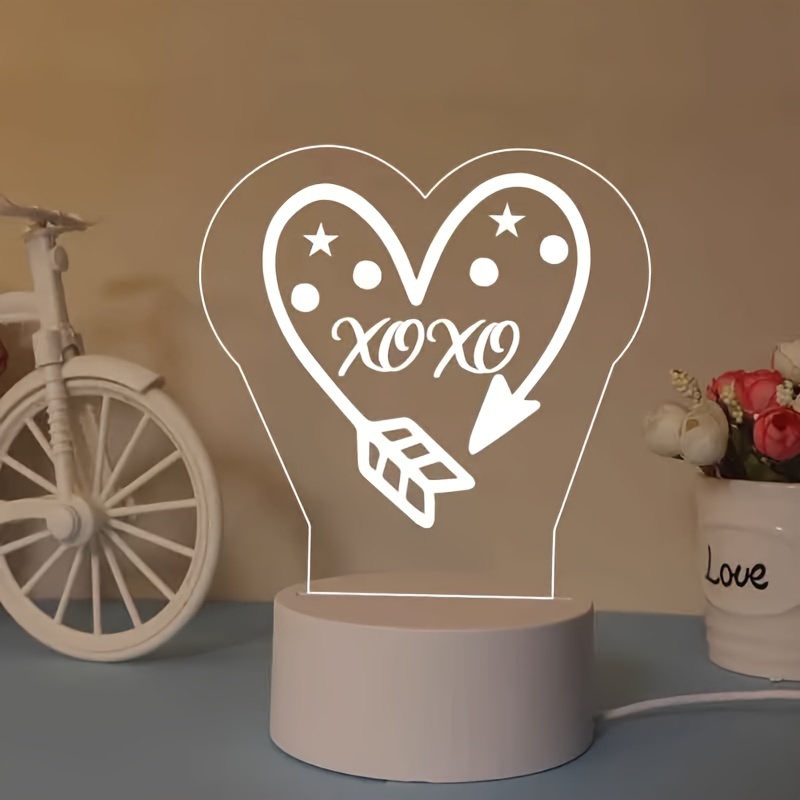 Lámpara Personalizada Corazón 3D - You&Me – WONDER PRESENT