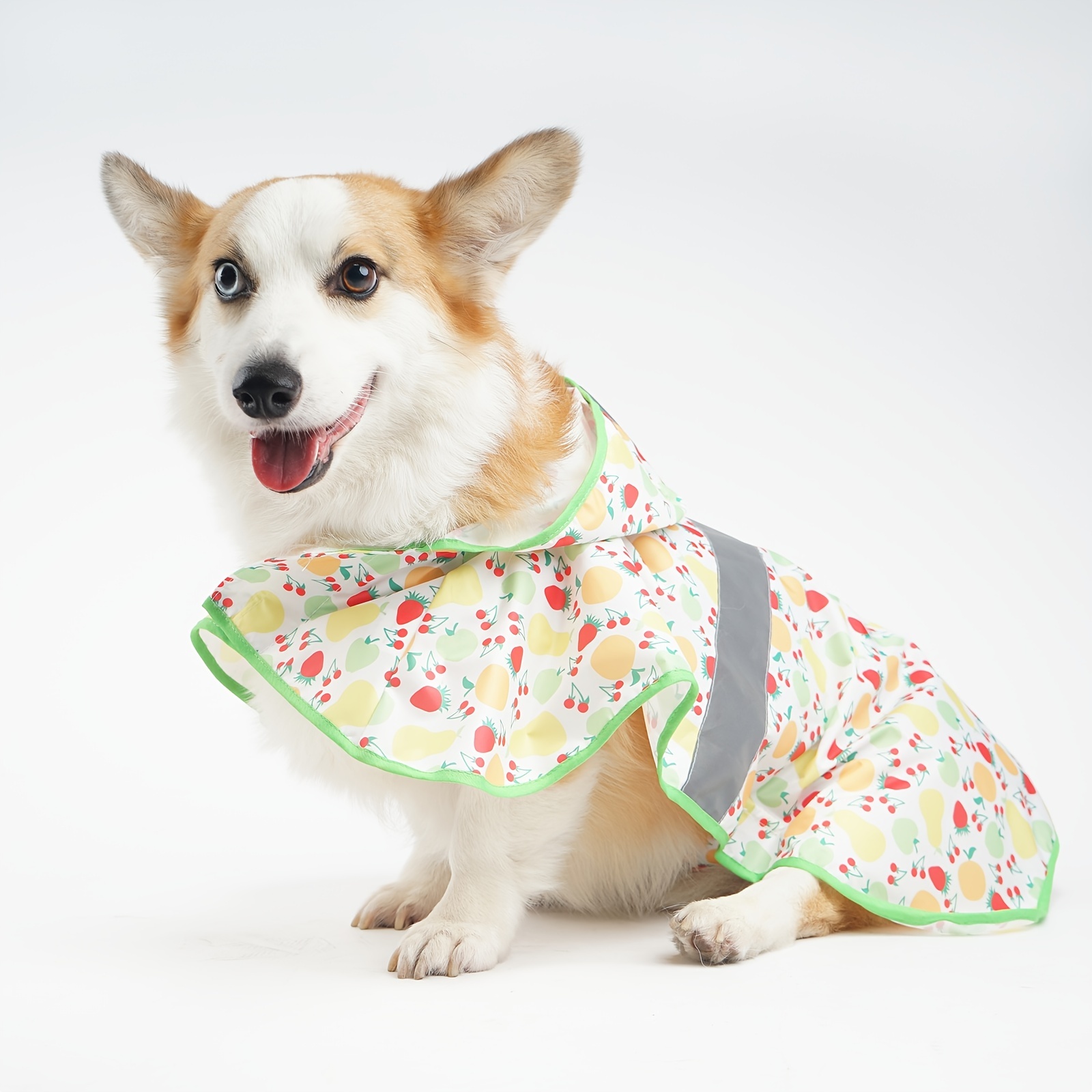 Fruit Printed Dog Hoodies Raincoat Waterproof Pet Costume - Temu