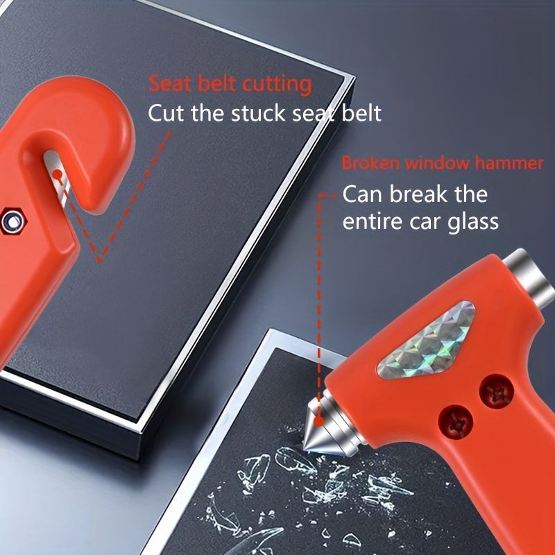 Car Glass Breaker Safety Hammer - Emergency Escape Tool Seat Belt Cutter  Tool