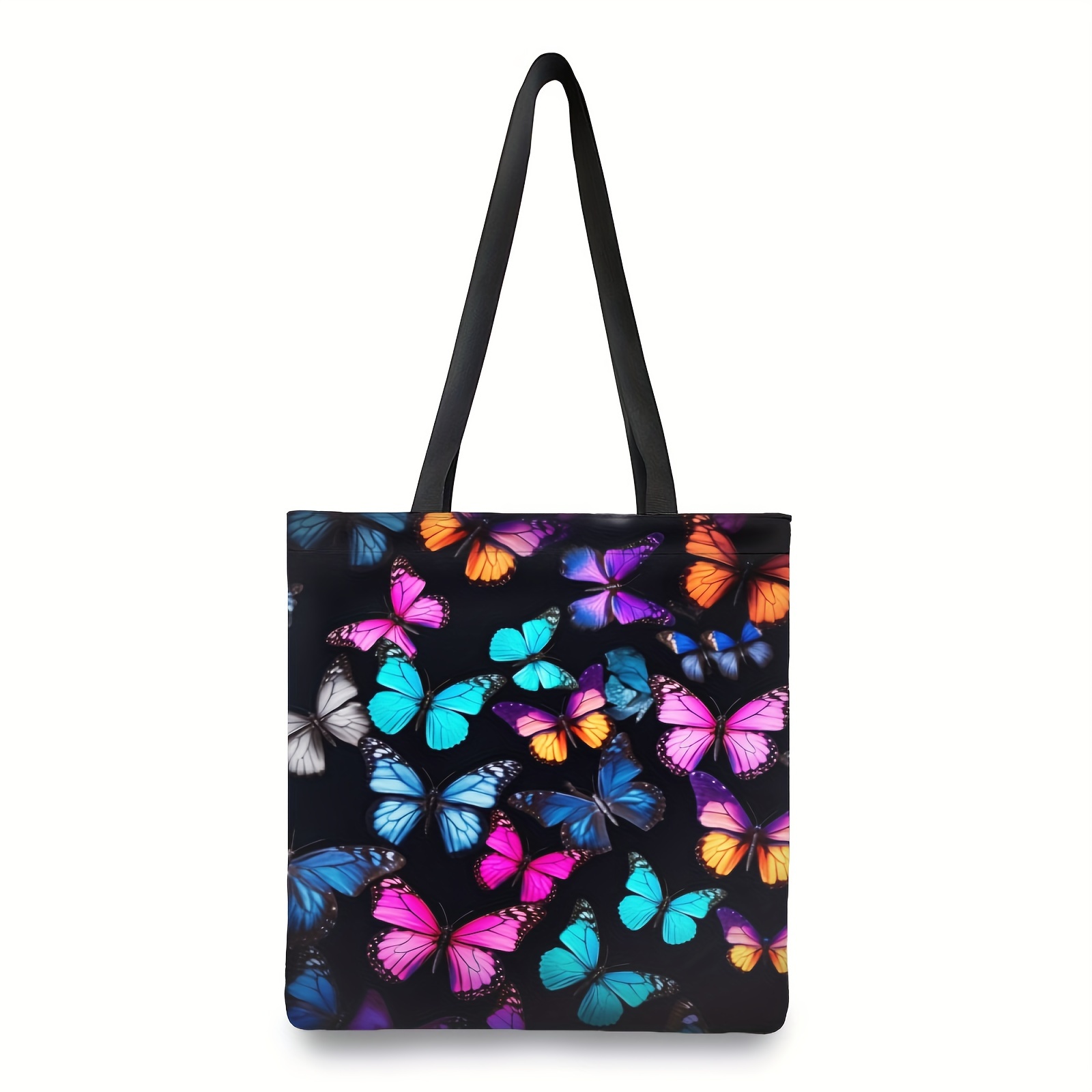 

Chic Print Canvas Tote Bag - Large Capacity, & Washable Shoulder Bag For Women - School, Groceries, Beach & Gifts