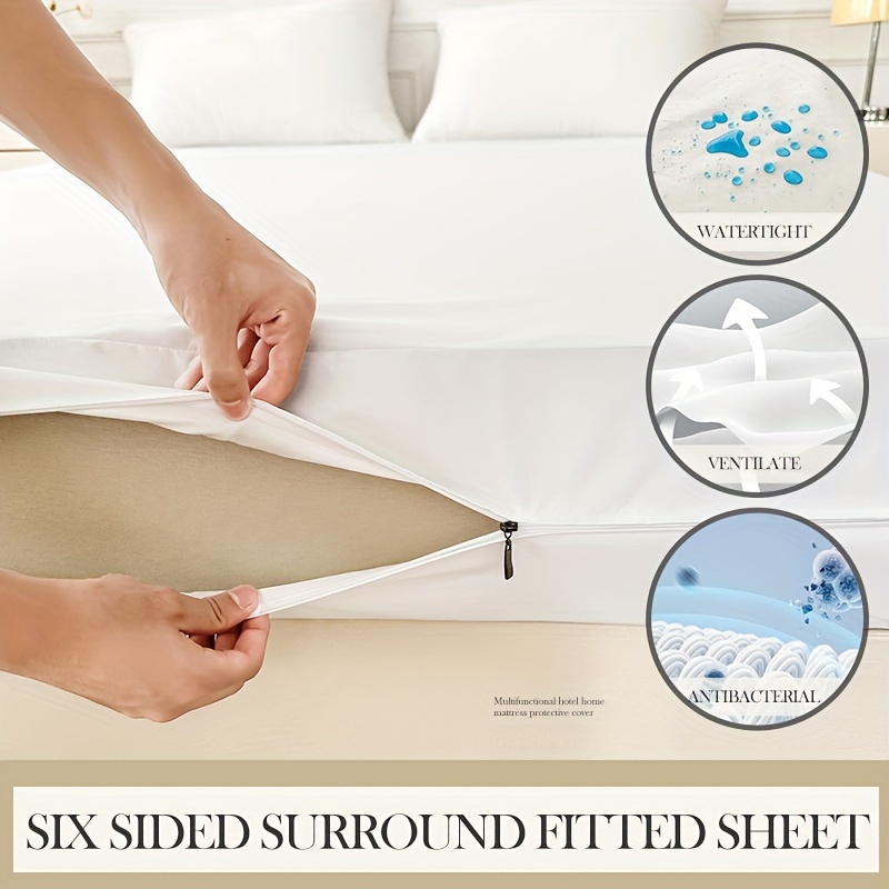 Funda de sábana impermeable para el hogar, Protector de colchón