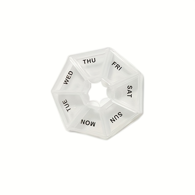 7 Days Portable Pill Organizer Storage Box for Travel