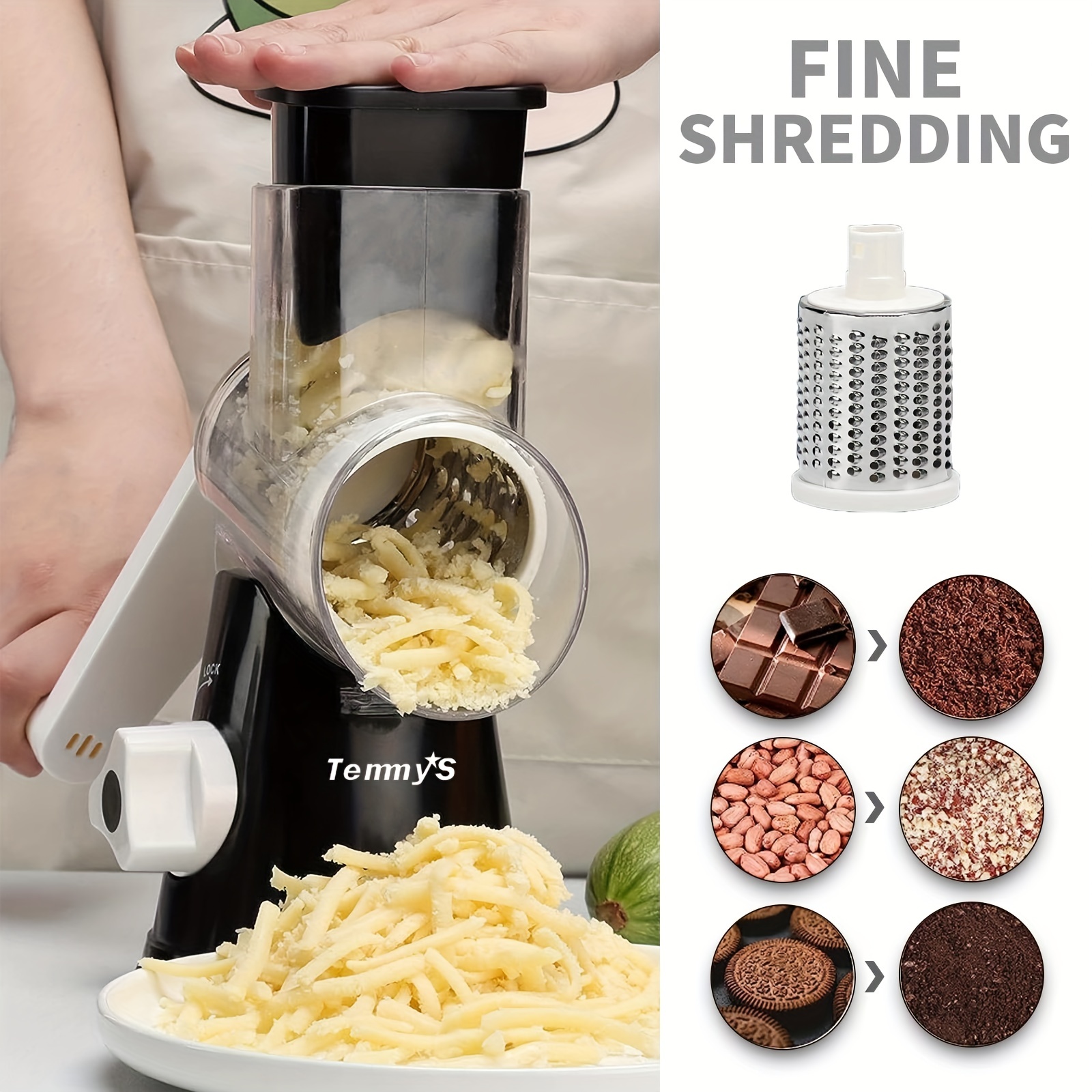 All-In-1 Vegetable Chopper, Mandoline Slicer Cheese Grater Blade French  Fries