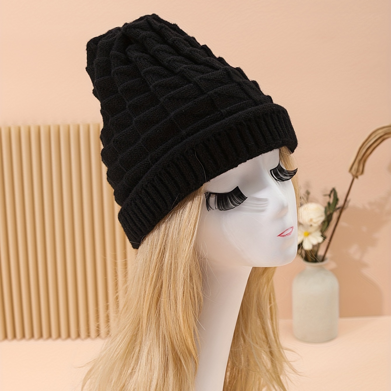 Acheter Hiver automne chaud casquette décontractée tricoté Bonnet